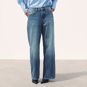 COS Relaxed Fit Slim Leg Low Rise Barrel Jean Women’s 25 NEW